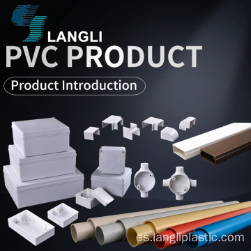Accesorios de tubería de PVC de plástico eléctrico de fábrica de Foshan